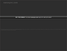 Tablet Screenshot of nanosync.com